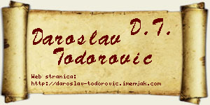 Daroslav Todorović vizit kartica